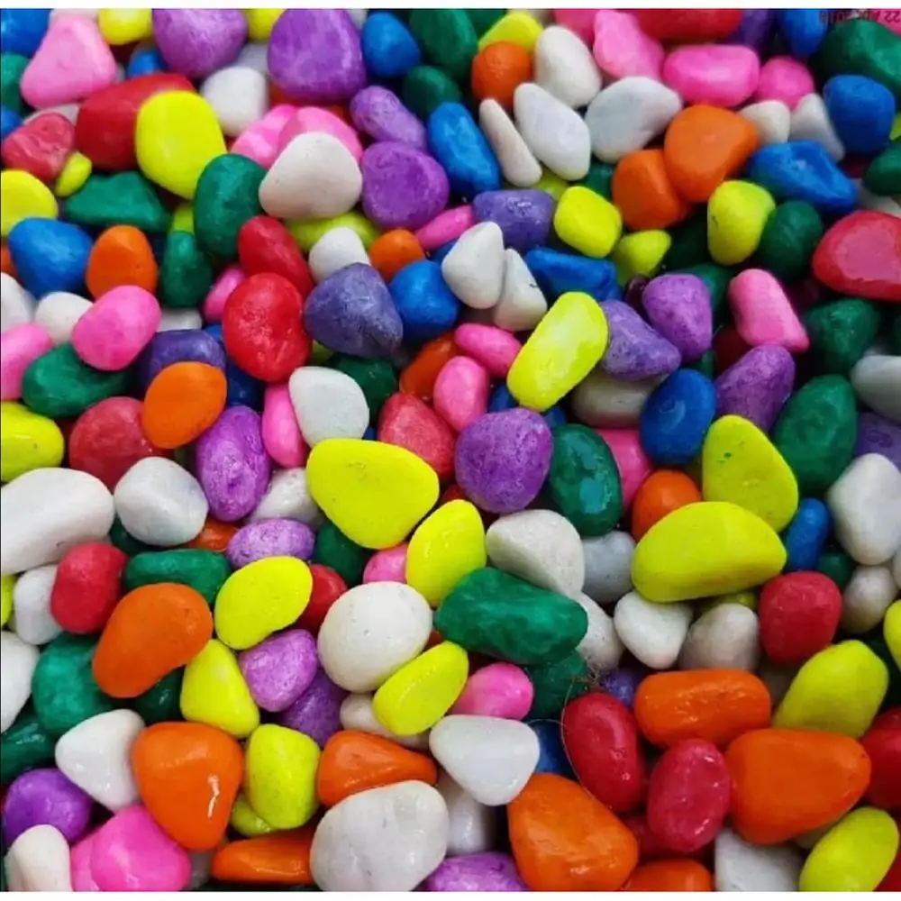 colorful pebbles stone mix 500 gram decorative and natural