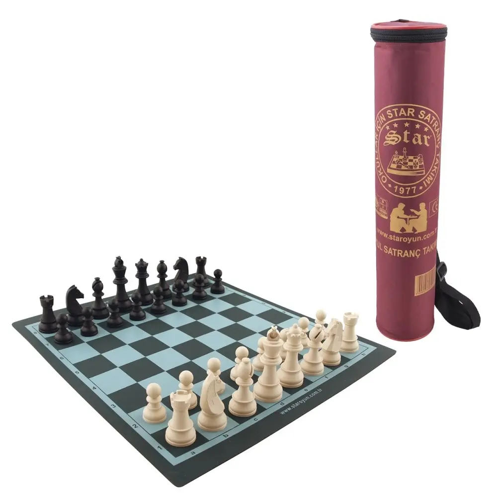 

Outdoor Chess Set Pieces Travel Tournament Small Size Chess Set Gift Family Game Vinyl Chessboard Entertainment Kids Beginner