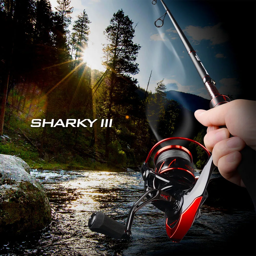 KastKing Sharky III Innovative Water Resistance Spinning Reel 18KG Max Drag Power Fishing Reel for Bass Pike Fishing