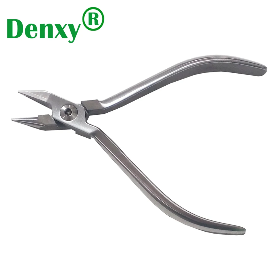 Denxy 1pc Orthodontic Light Wire Pliers Bending Ortho Arch Wire Forceps Dental Stainless Steel Cutting Pincers