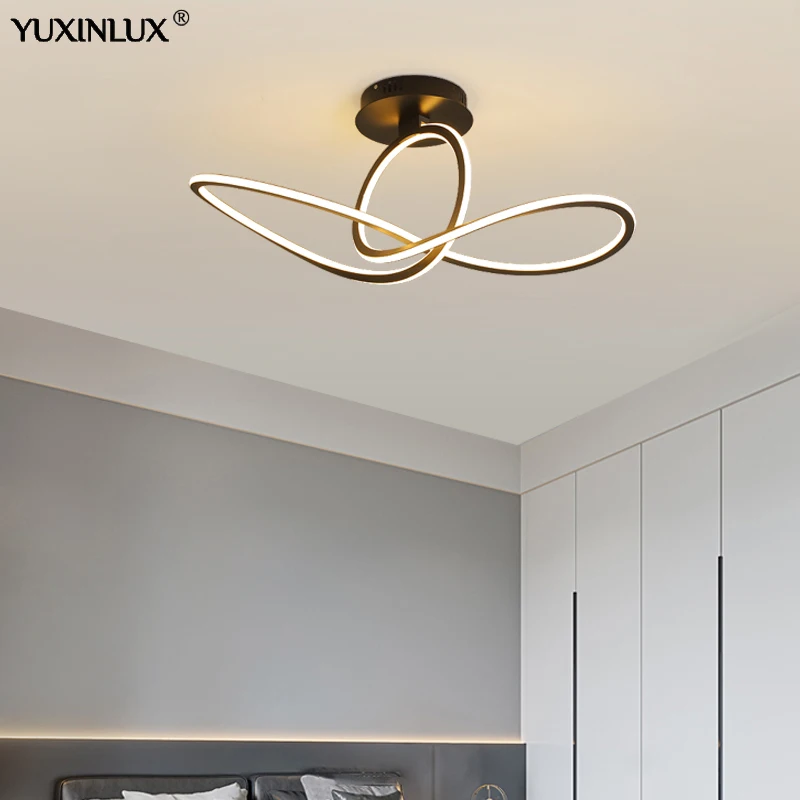 

Nordic Irregular Black Led Pendant Lights Indoor Daily Lighting Daily Light For Bedroom Dining Room Decoration Chndelier Fixture