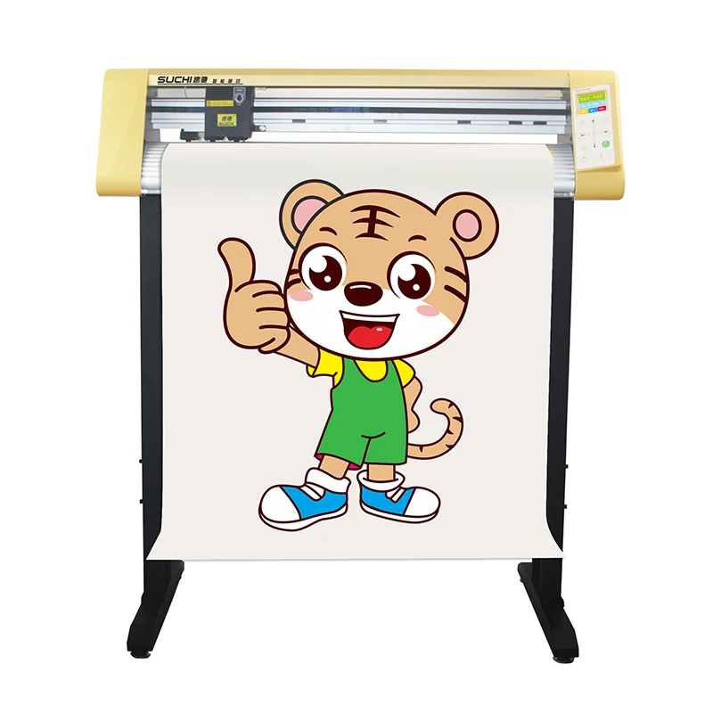 

Vinyl Decal Machine 24 Inch Vinyl Cutter Suchi Sc730A Automatic Contour Sticker Cutting Machine