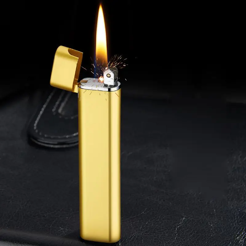 

2021 NEW Mini Strip Metal Grinding Wheel Lighter Cigarette Lighters Butane Gas Lighters Ignition Tool