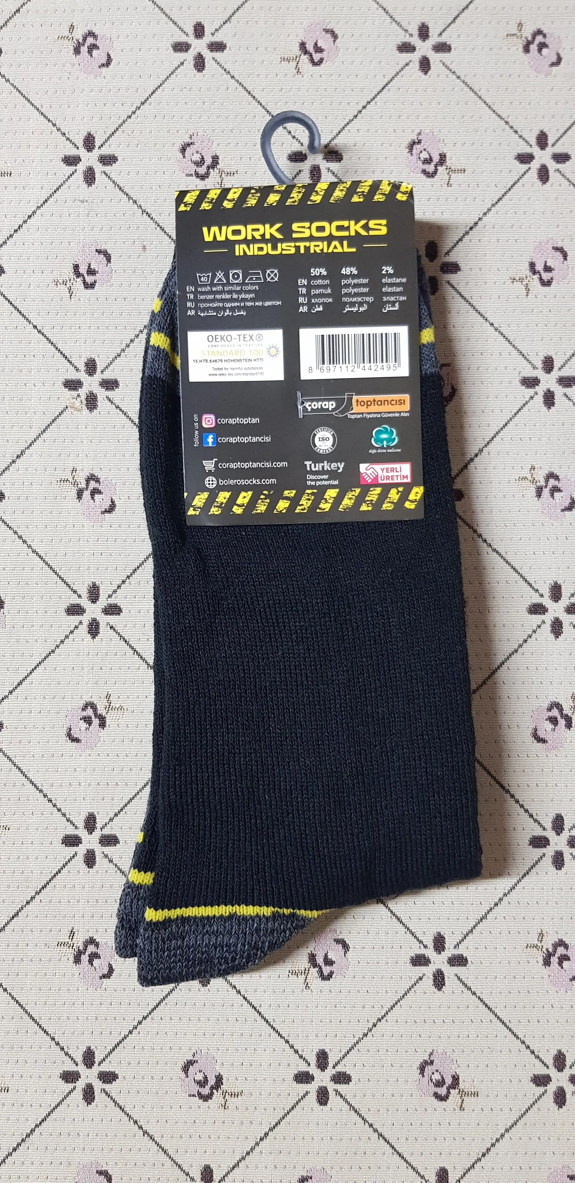 Fünf Paare Bolero Männer Arbeit Socken Industrielle Dicken Hohe Qualität Baumwolle Elasthan Winter Ingenieur Arbeiter