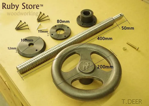 Imagem -03 - Hardware Completo para Bancada Roubo Heavy Duty Leg Vise T.deer Lv4530bw Mais Lv-x Ferramentas para Carpintaria