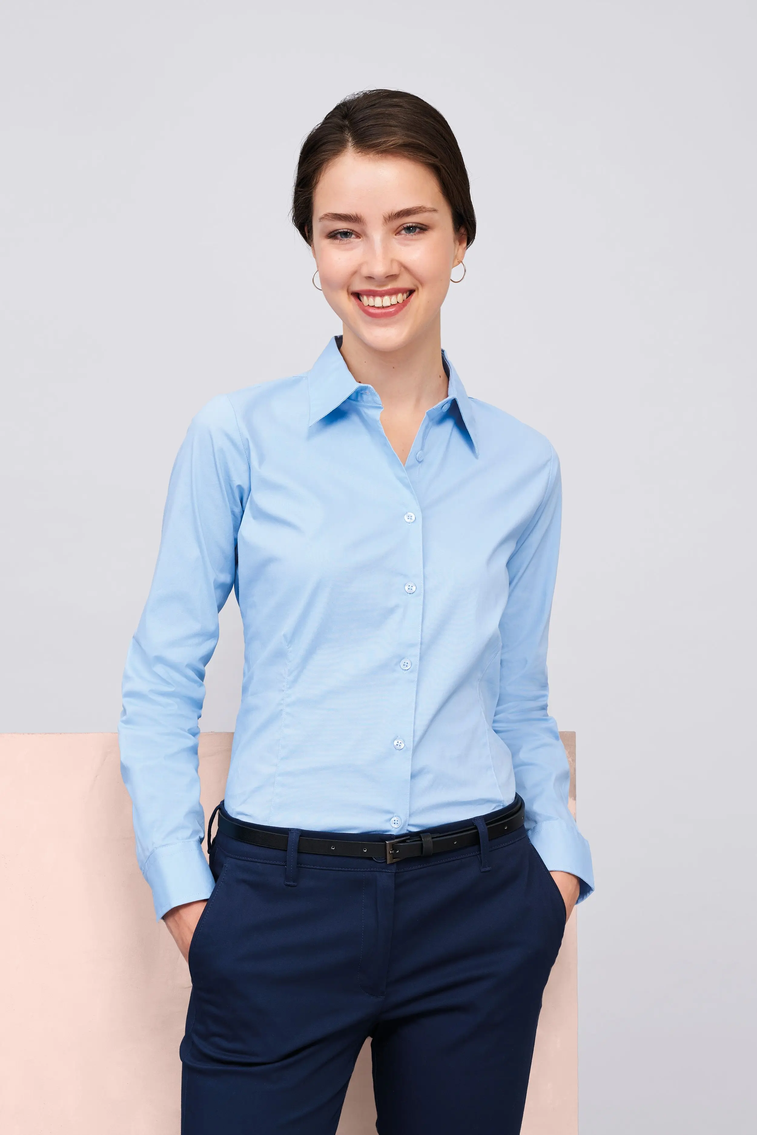 EDEN ELEGANCE-women's long sleeve STRETCH shirt