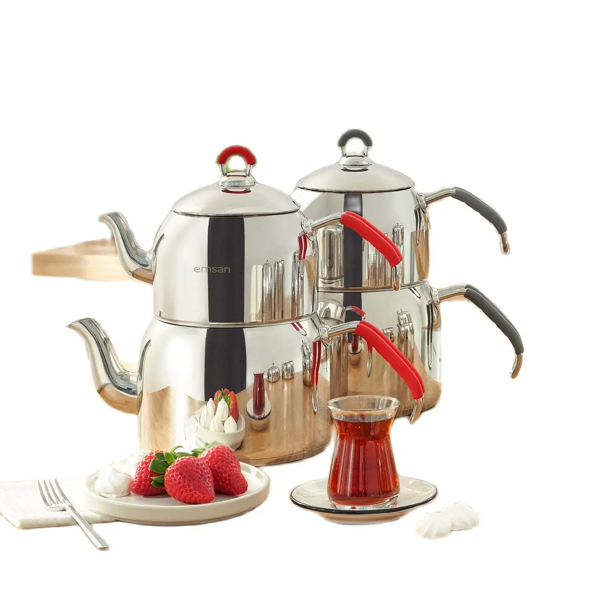 

Heat resistant glass teapot incision based stainless steel tea infuser filter kettle Turkish made 2021 Style Traditional