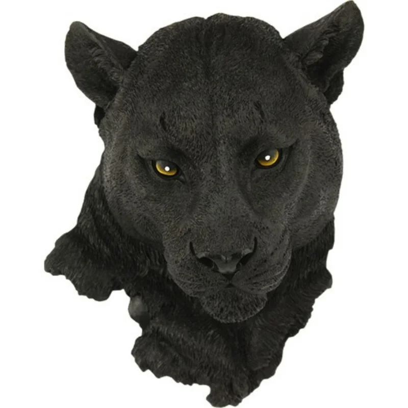 Animal Busts Heads Elephant Bear Puma Wolf Statues Wall Hanging Decorative Sculpture Home And Office Decoration For Gift