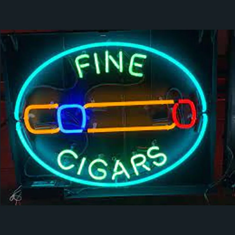 

Neon light Signs Fine Cigars Neon Bulb sign Lamp Cigarette Beer Shop Tobacco display Business neon Letrero Neons enseigne lumine