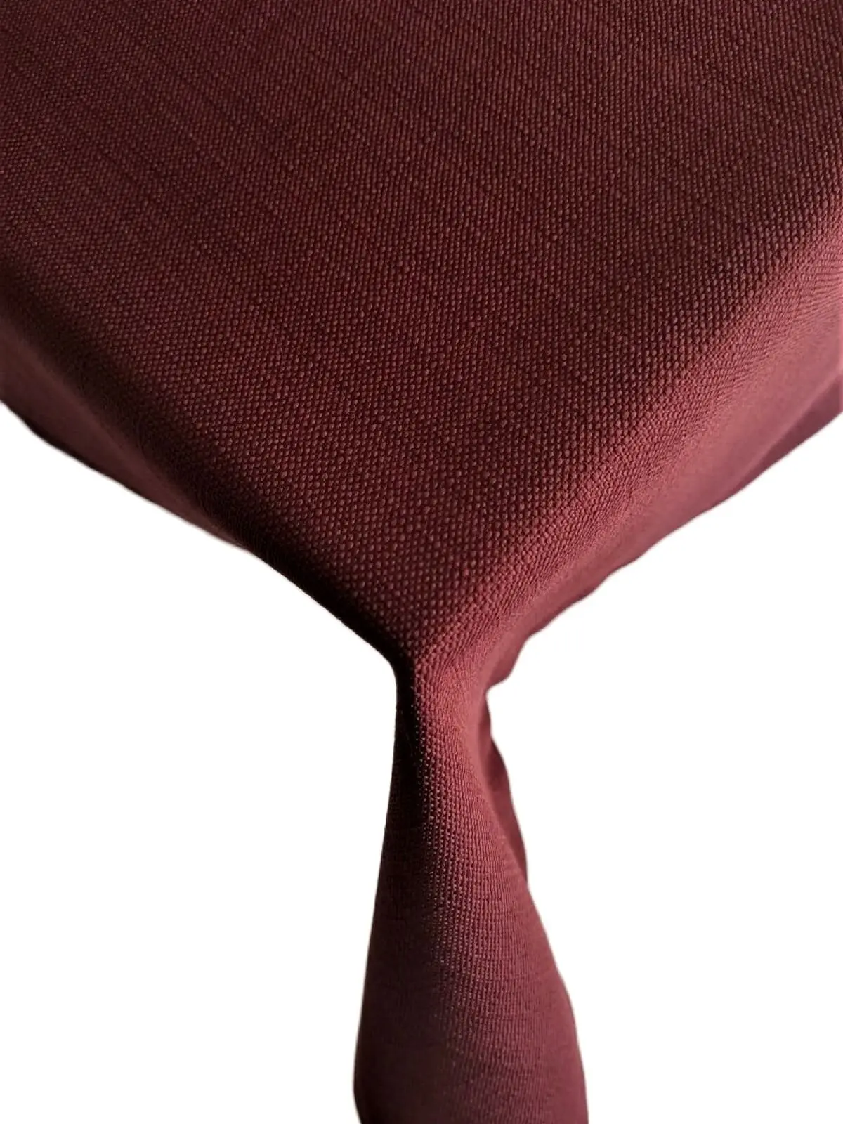 Linen Textured Stain Resistant Claret Red Table Cloth  Wedding, Party,Sofa Cover Turkish Cotton For Rectangle Table