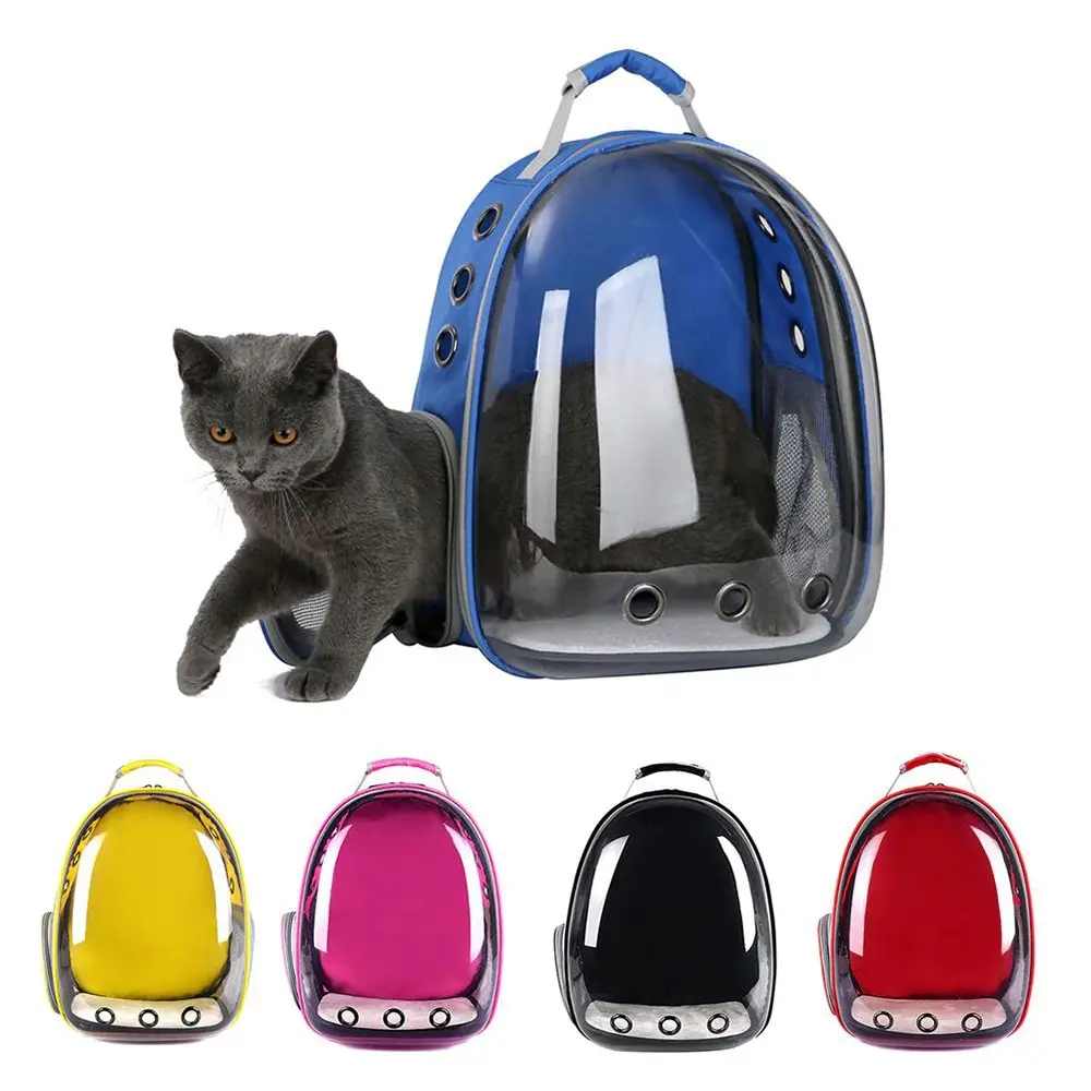 Cat Carrier Bags Breathable Pet Dog Backpack Travel Space Style Capsule Cage Portable Transparent Comfortable Easy Carry Support