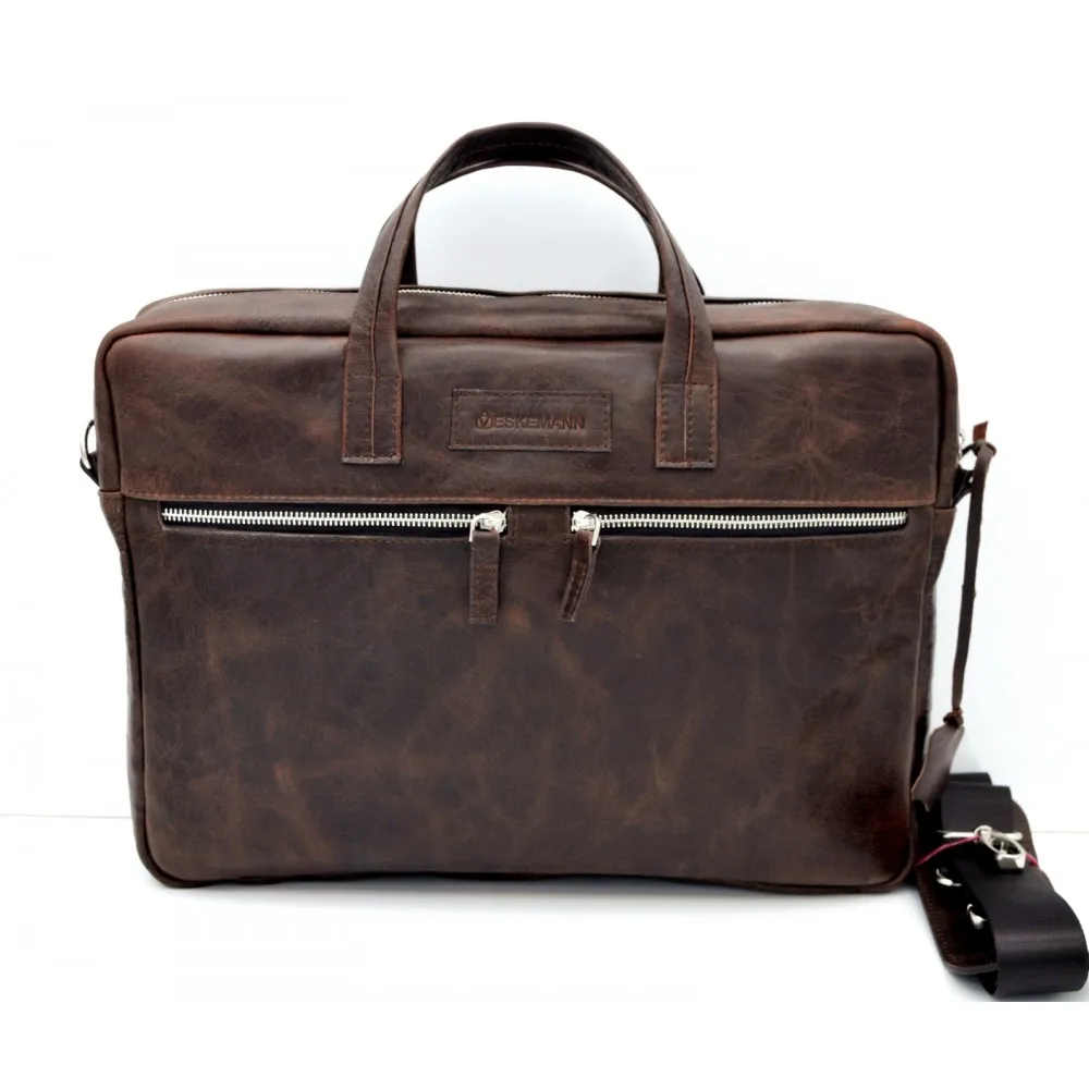 %100 Leather Business Briefcases Laptop Bag Offices Casual Fashion Summer Vacation Handbag Unisex Male Female 2022 Design