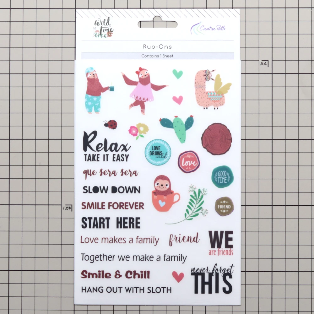 Kreative Pfad Reiben Ons Transfer Aufkleber Verzierungen Druck Design Handwerk Scrapbooking Cardmaking Journal Planer Dekoration – Detail 1