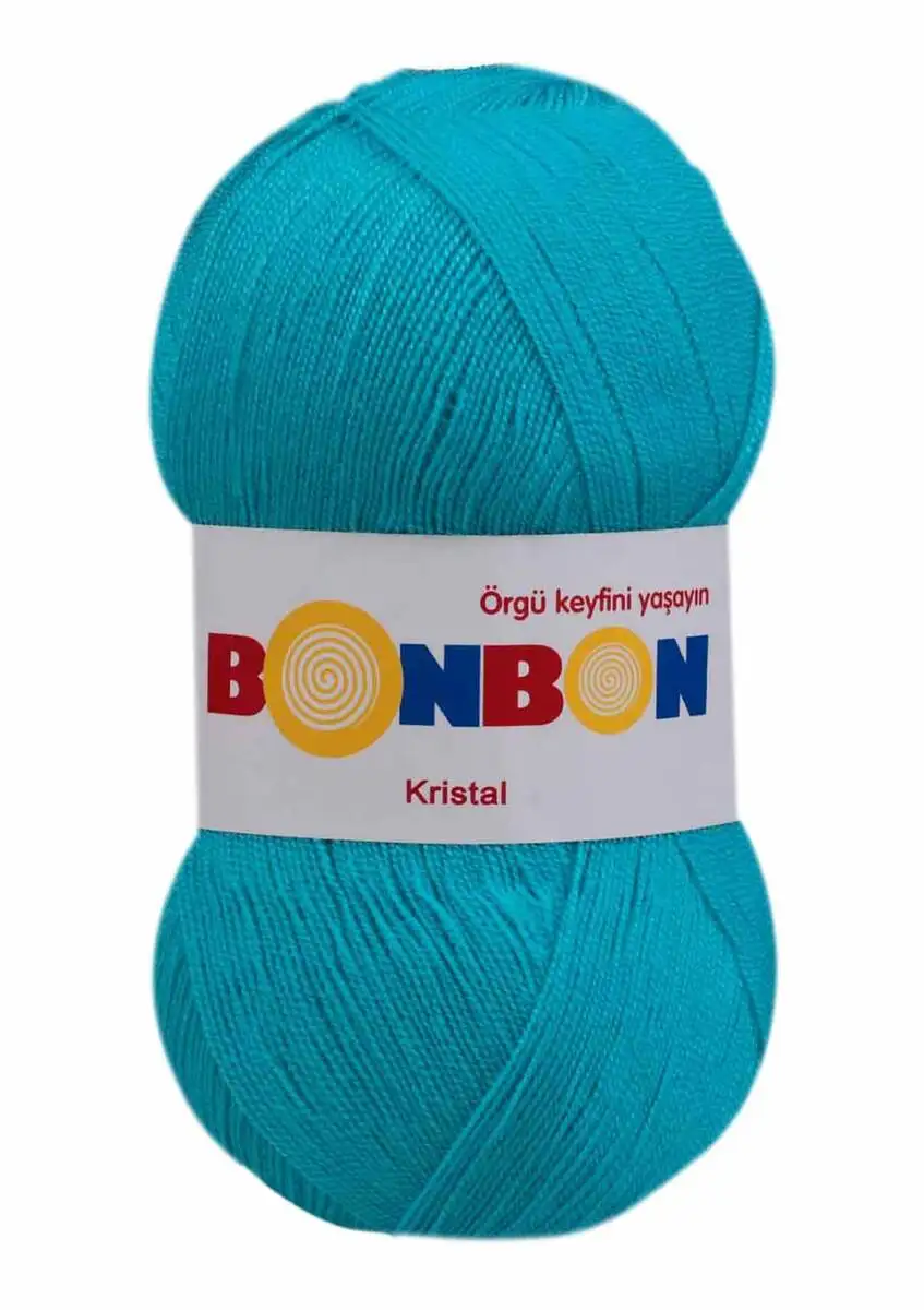 Yarn 1 Set (3 Balls) Nako Bonbon Kristal Knitting Yarn (1 Ball: 100 Grams / 475 Meters) Crochet Tool Kit