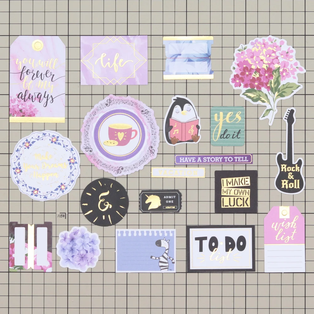 Creative Path 158 Stück Peppy Life Diecuts Ephemera Scrapbooking-Papier-Ausschnittformen für Kartenherstellung, Planer, Journaling, Basteln – Detail 3