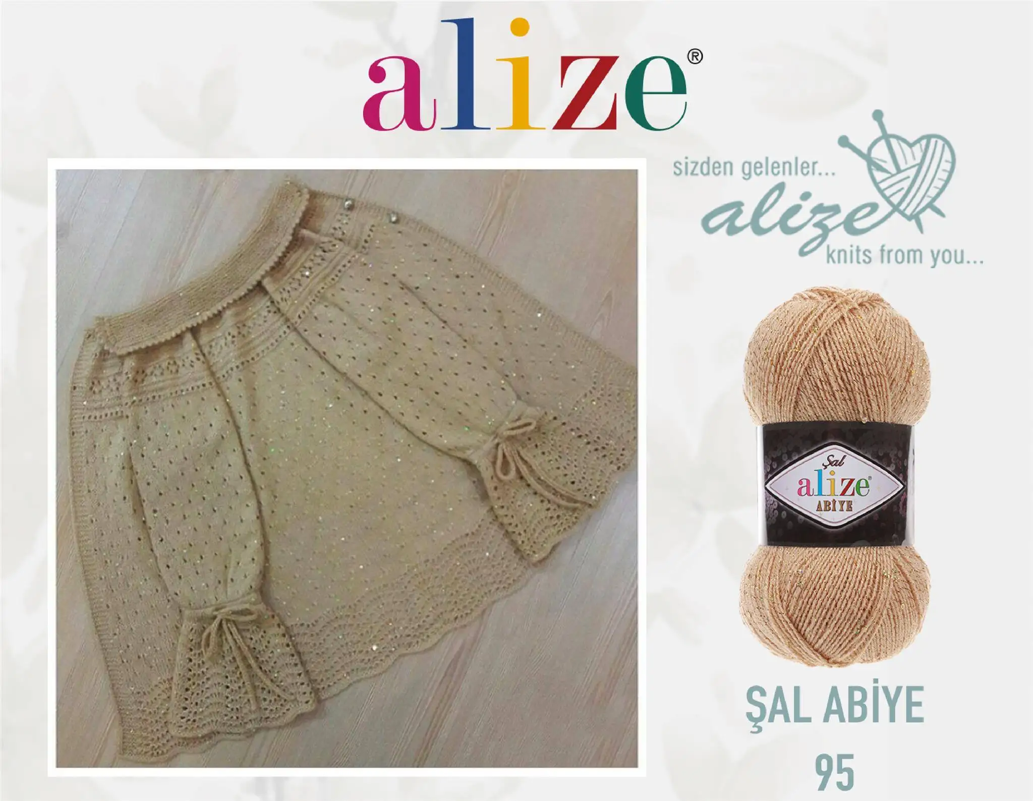 Glitter, Flake,  Fantasy Knitted Yarn - 8 Color Options -  410 Meters(100gr) - Alize Şal Abiye - Acrylic - Polyster - Cardigan - Sweater - Scarf - Shawl - Vests - Booties - Amigurumi - Berets - Blouse - DIY