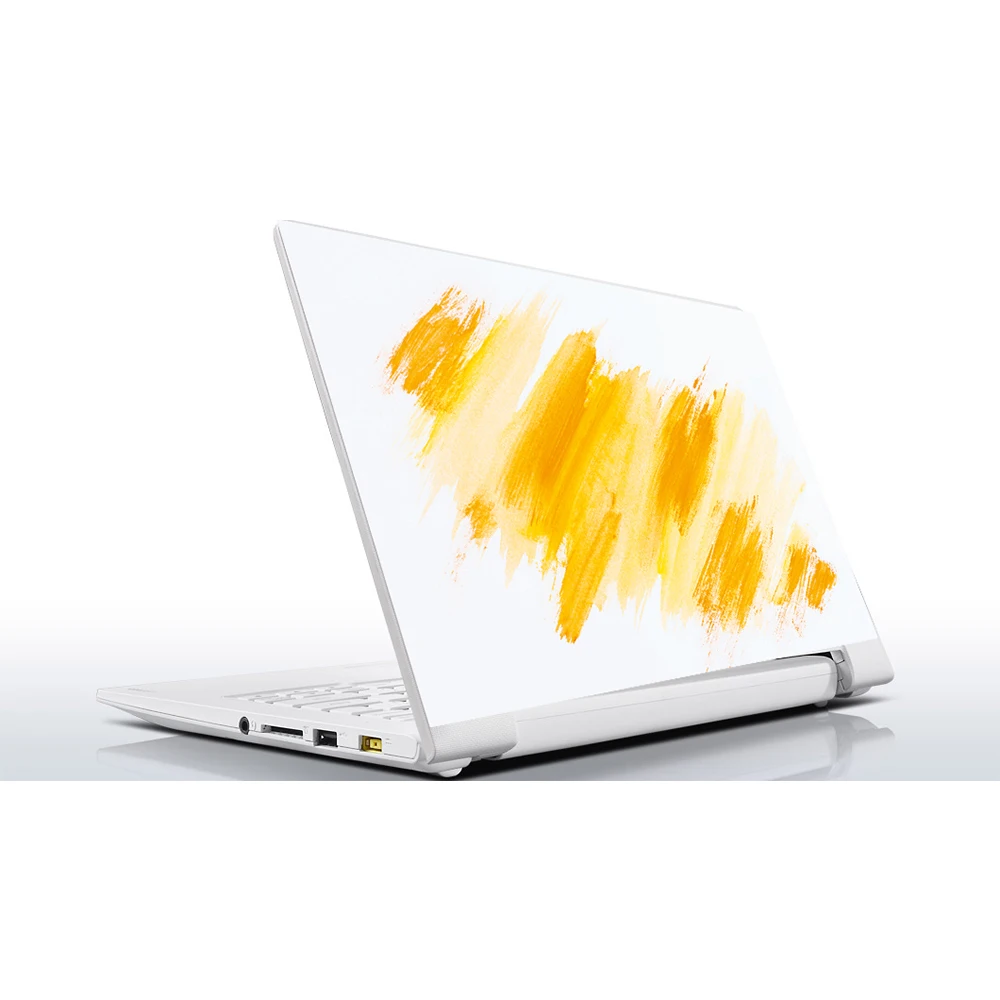 Sticker Master Abstract Yellow Brush Universal Sticker Laptop Vinyl Sticker Skin Cover For 10 12 13 14 15.4 15.6 16 17 19 