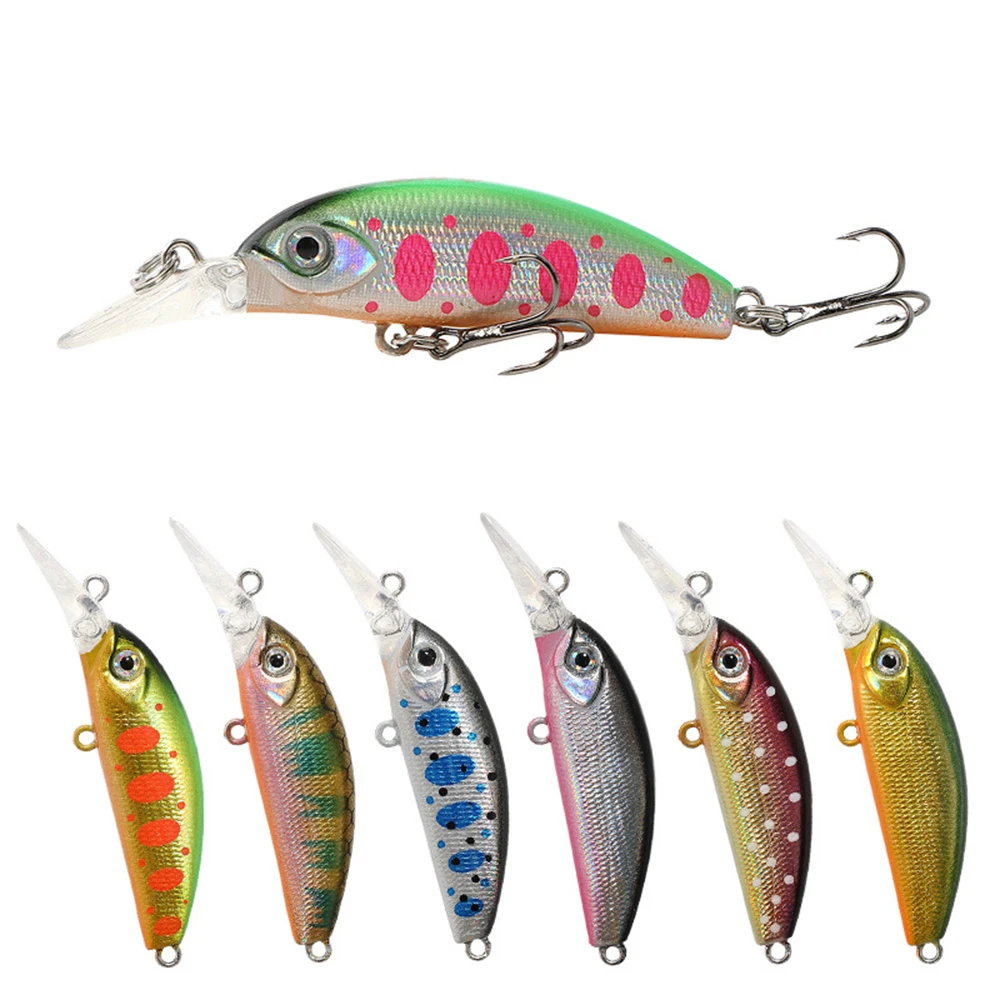 3.7cm 3g Fishing Lure Micro Minnow Wobbler Long Lip Slow Sinking Jerkbait Swimbait Artificial Hard Bait Stream Trout Bass Bait