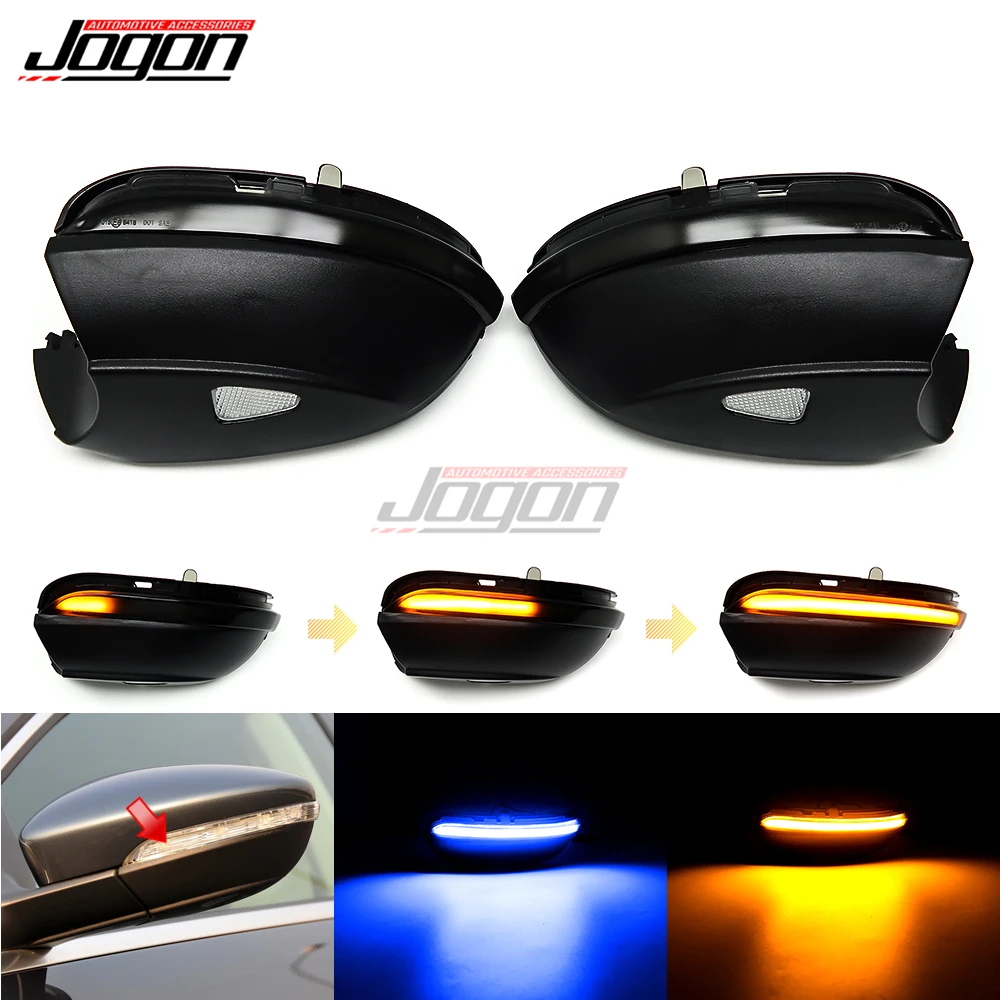 LED Dynamic Turn Signal Light Side Mirror Sequential Indicator For Volkswagen VW Passat B7 CC Scirocco Jetta MK6 EOS Beetle R