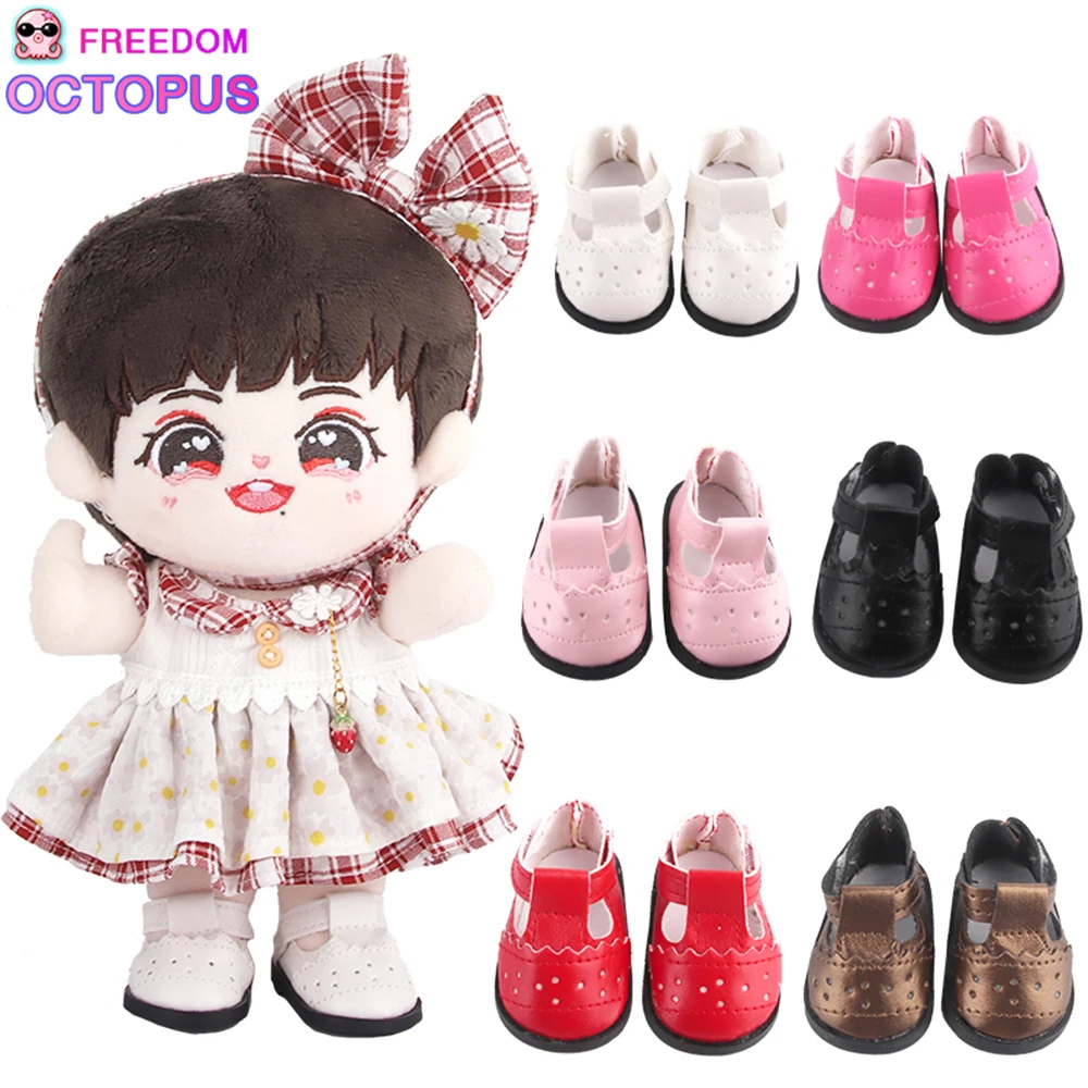 5.5cm Mini Leather Doll Shoes For 1/6 BJD 14 Inch American Doll Boots High-quality Cute Accessories For DIY,Russia Girl Doll Toy