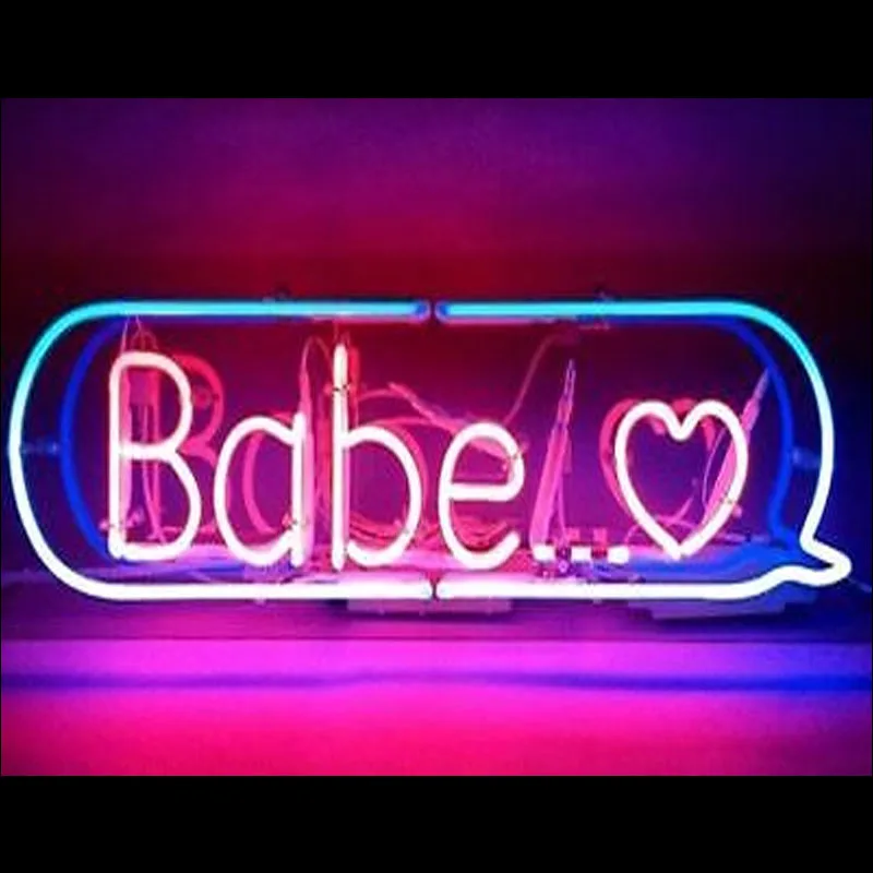 

Neon Bulbs Signs New Babe Heart Bar Pub Decor For Bedroom Light Sign Iconic Window Display Aesthetic Night Light Colored Lamp