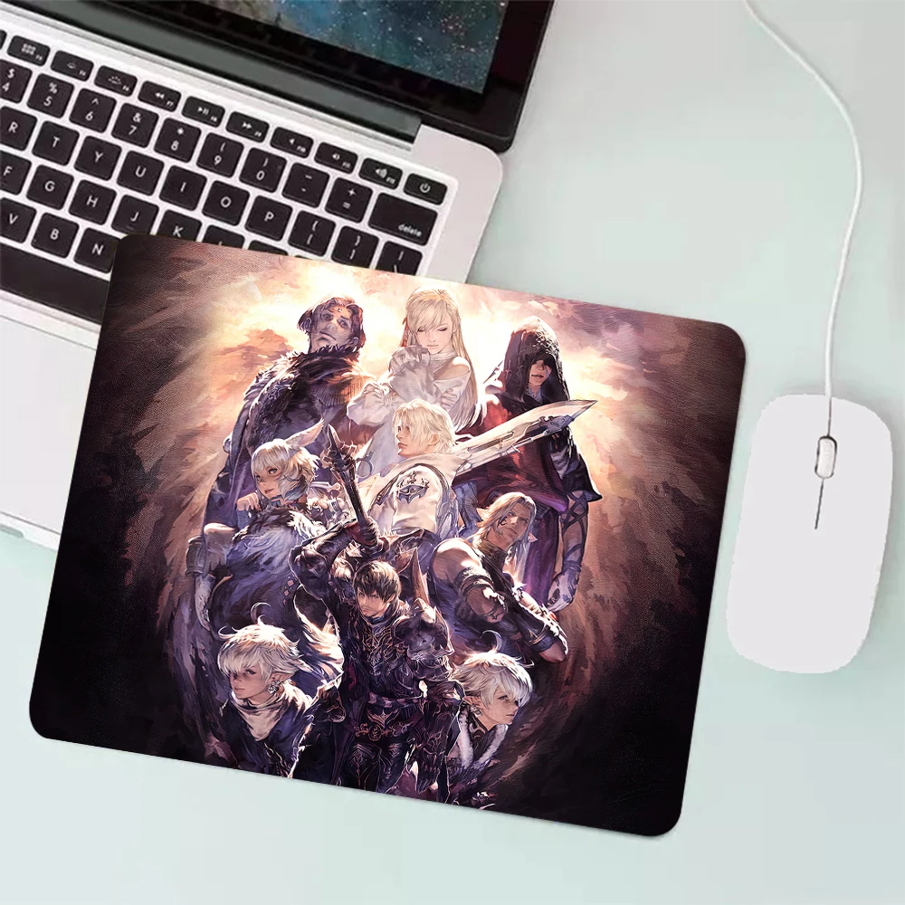 Final Fantasy XIV Online Small Gaming Mouse Pad PC Gamer Keyboard Mousepad Computer Mouse Mat Laptop Anime Mause pad Desk Mat