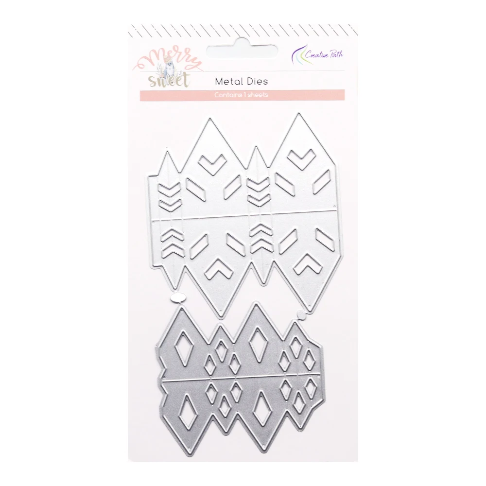 

Creative Path Metal Cutting Dies Slimline Stencils Die Cuts Christmas DIY Crafts Scrapbooking Cardmaking Journaling Decorations