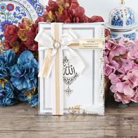 VWhite Thermo Leather Yasin, Pearl Rosary Gift Set for My Dear Mom  Set FREE SHİPPİNG