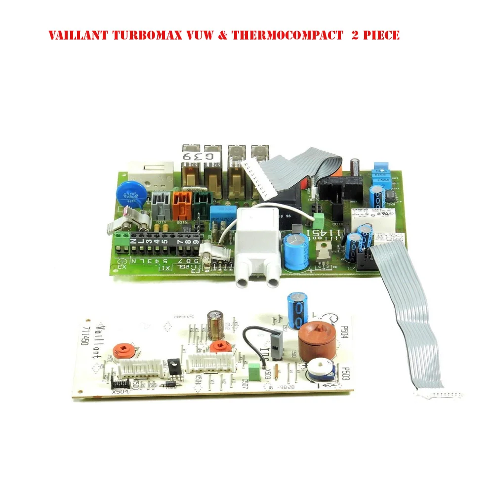 VAILLANT TURBOMAX Vuw& THERMOCOMPACT VU 182E / 242E / 282E PCB 130391 + 130390 - 2 Buah