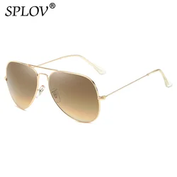 New Fashion Aviation Sunglasses Men Women Classic Pilot Glasses Lens Stainless Steel Frame Vintage Gradient Driving Eyewear UV40