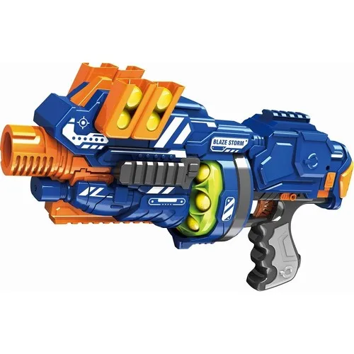 Blaze Storm Semi Automatic Soft Ball Bullet Throws Gun, Plastic Child Gun Soft Bullet Gun, Toy Gun