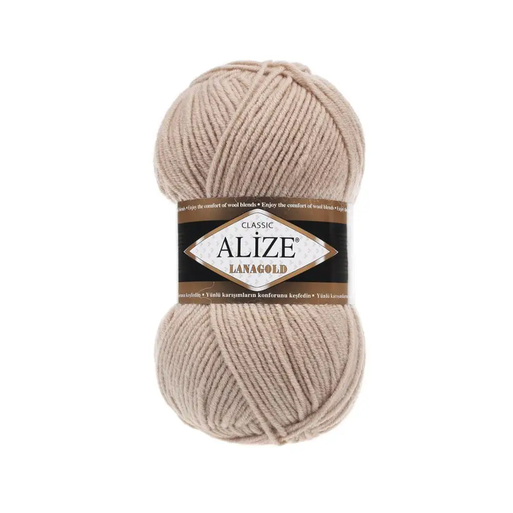 Thread 1 Pack ( 5 Balls ) Alize LANAGOLD Hand Knitting Yarn ( %49 Wool %51 Acrylic ) Crochet Tool Kit Winter Yarn