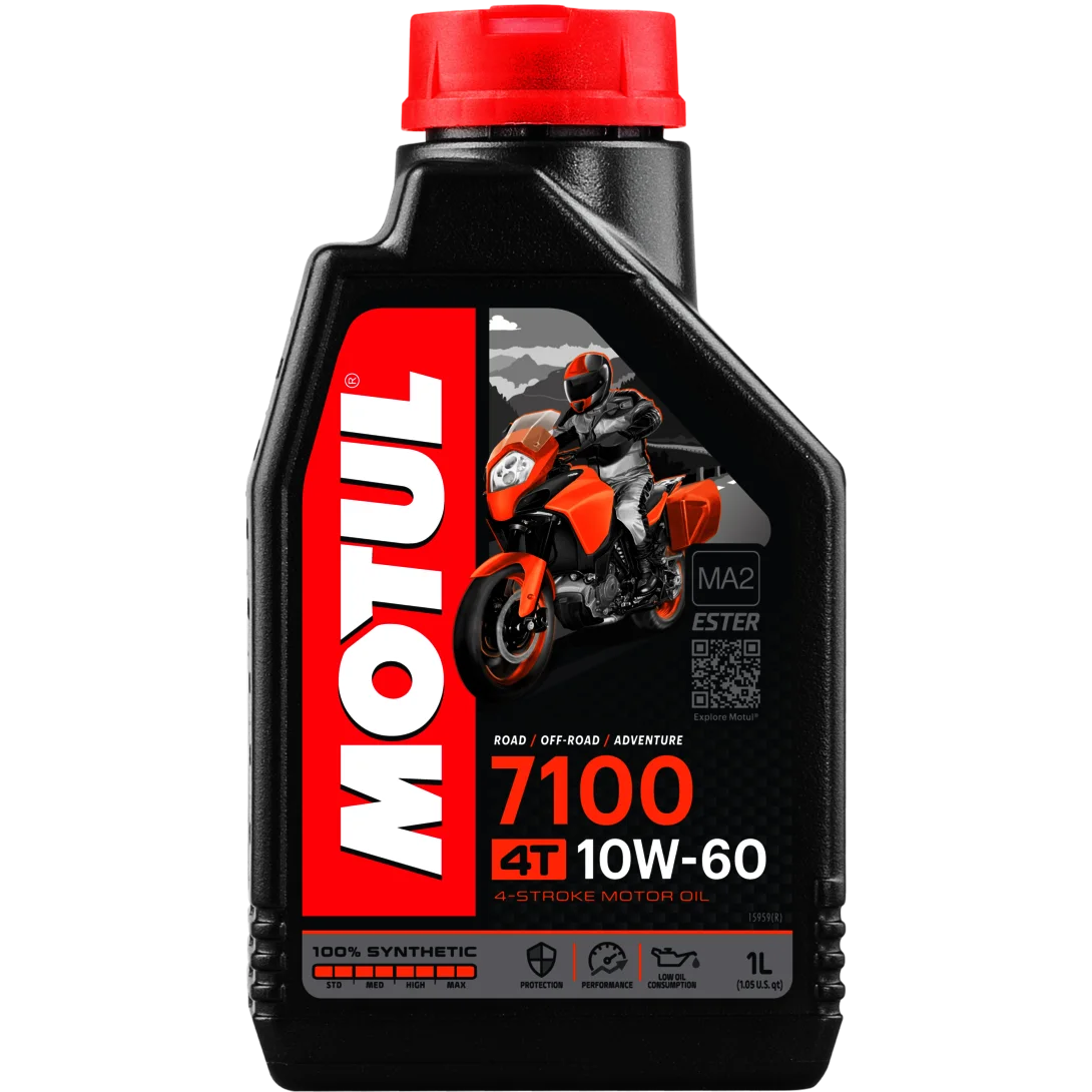 Motul 104100 motorcycle engine oil 7100 4T 10w60 1Ltr synthetic 100% lubricant