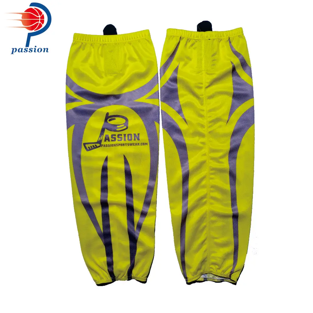 

10 пар индивидуальных 100% полиэстеровых хоккейных носков, оборудование на заказ, командные спортивные носки на заказ, как ваш логотип/размер/цветные носки