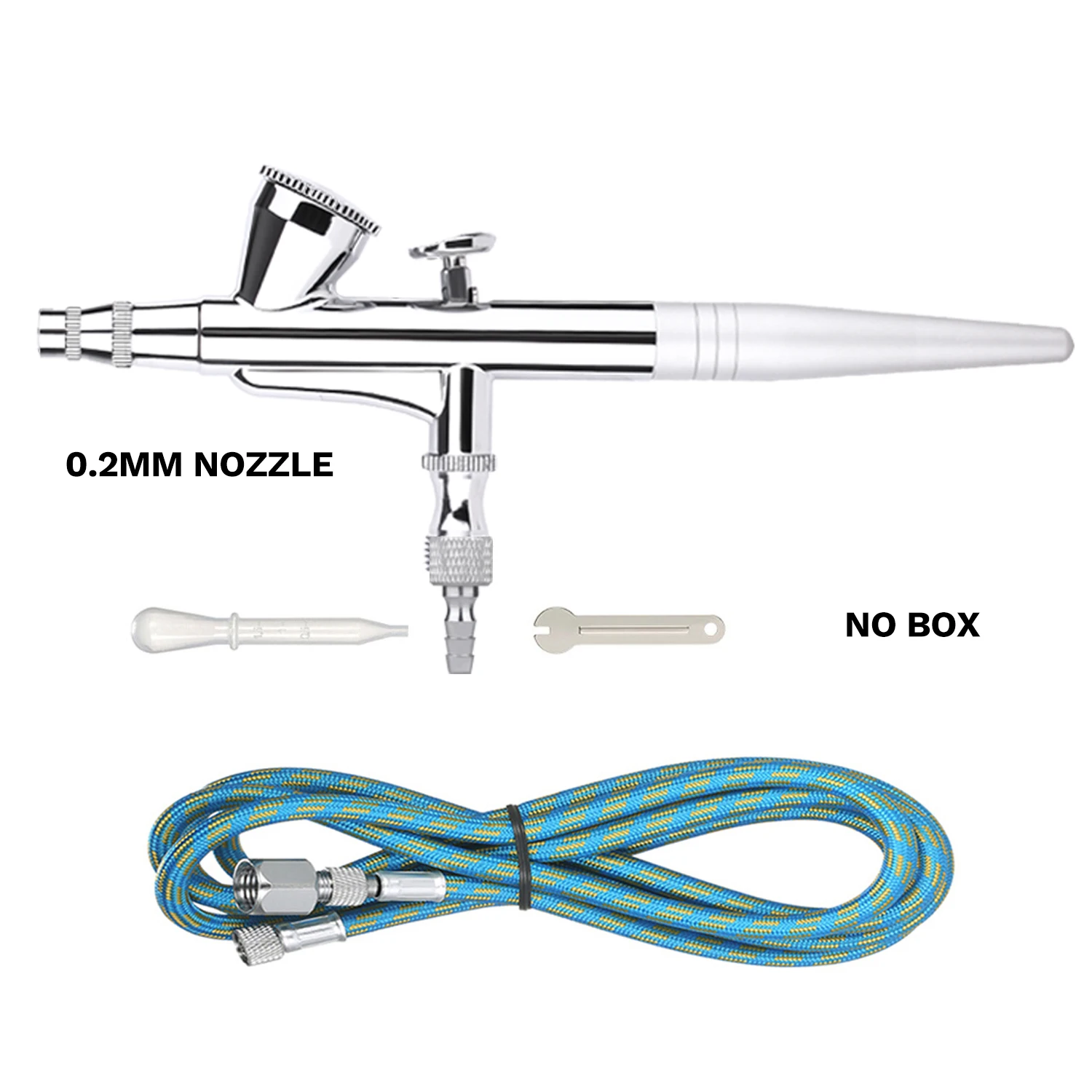 0,2 MM Schwerkraft Feed Dual-Action Airbrush Kit Trigger Spritzpistole Sprayer für Make-Up Kunst Handwerk Modell Farbe Spritzen Hobby Air Pinsel – Detail 3