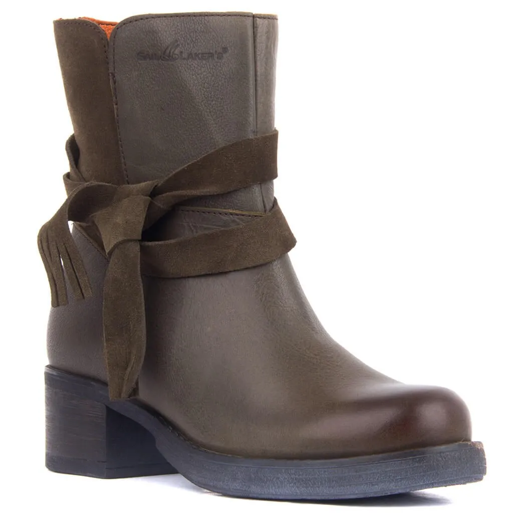 Segel-Lakers Frauen Leder Stiefel