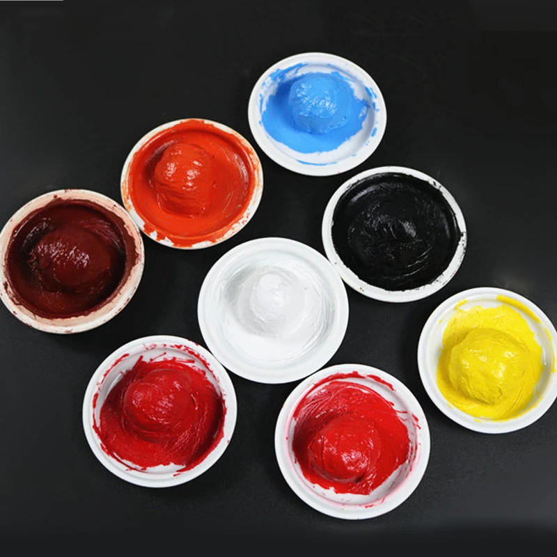 

Chinese Color Ink Paste Inkpad Painting Calligraphy Supplies Art Set Pasty Colour-fast Ink Paste Used For Seals Stamp Pad