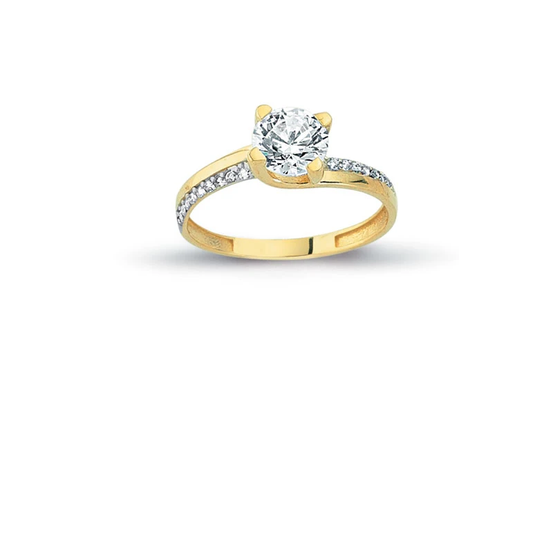 14K Solid Gold Exclusive Solitaire Engagement Wedding Ring