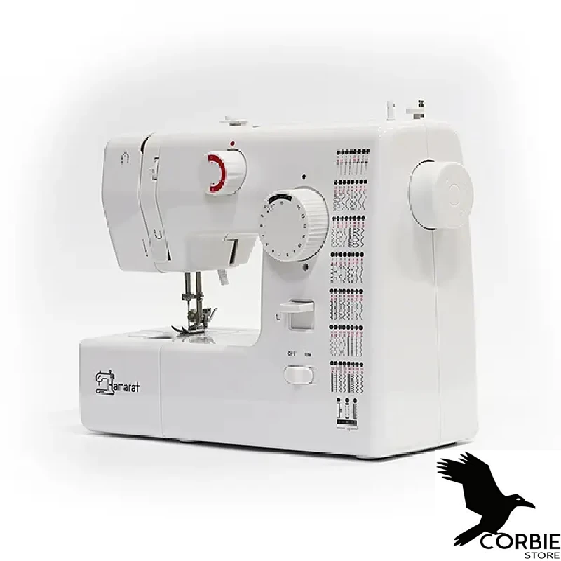 Hamarat HM75 Multifunctional Automatic Sewing Machine 59 Different stitch patterns Reverse stitch Interchangeable feet LED light