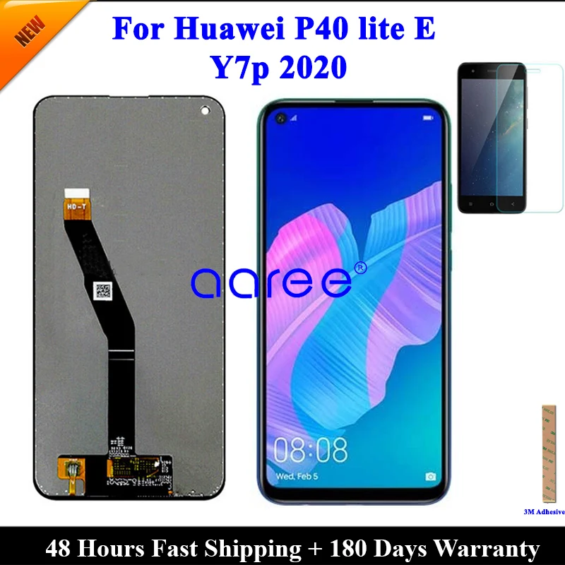 Tested LCD Display Screen  For Huawei P40 Lite E LCD For Huawei Y7p 2020 LCD Screen Touch Digitizer Assembly