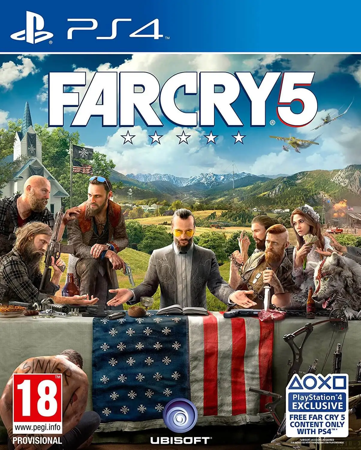 Far Cry 5 PS4 Game 100% ORIGINAL PRODUCT Playstation 4 Video Game Console The Most Fun Popular Activity