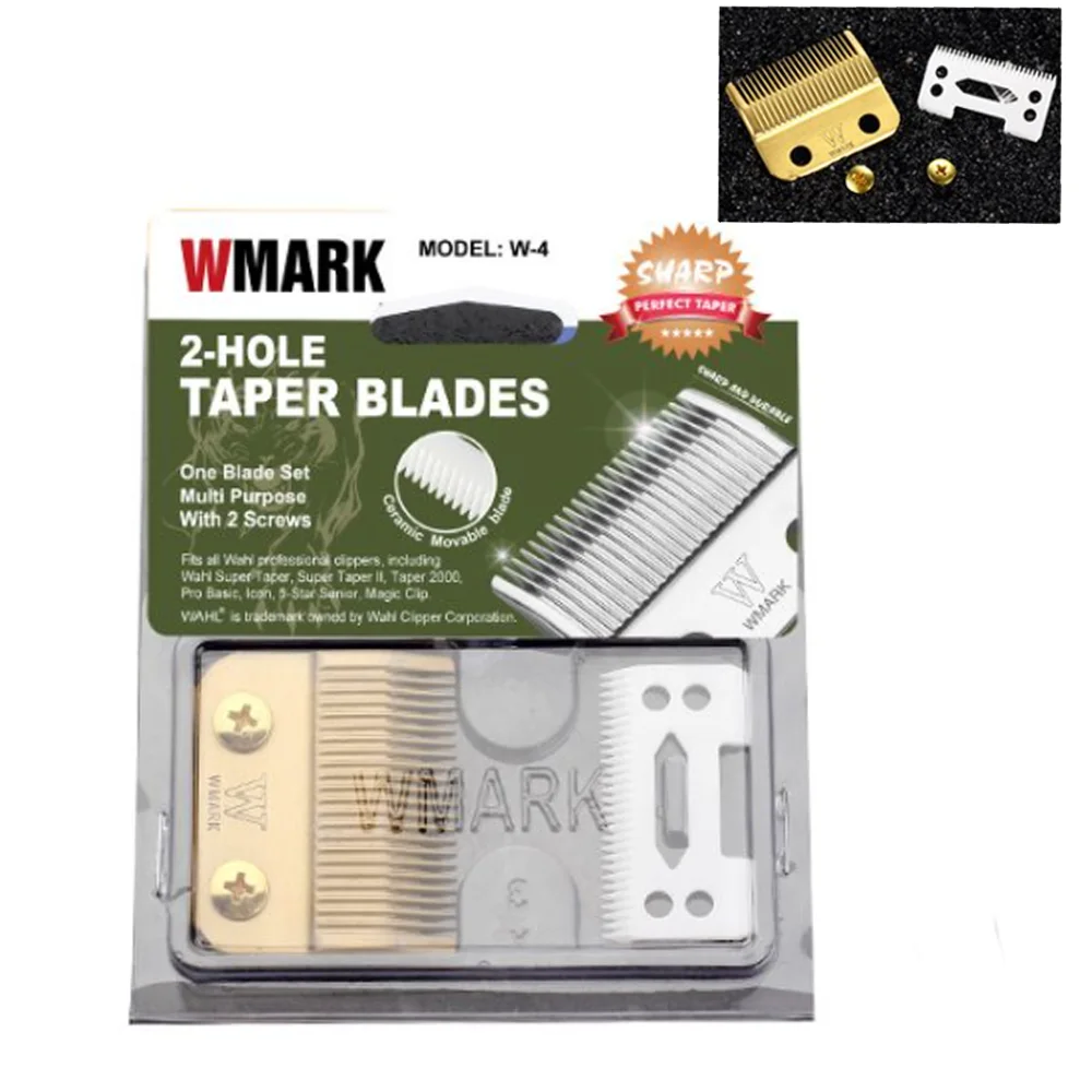 Wmark Ceramica + Professional Steel W4 Gold Metal Taper Lamins