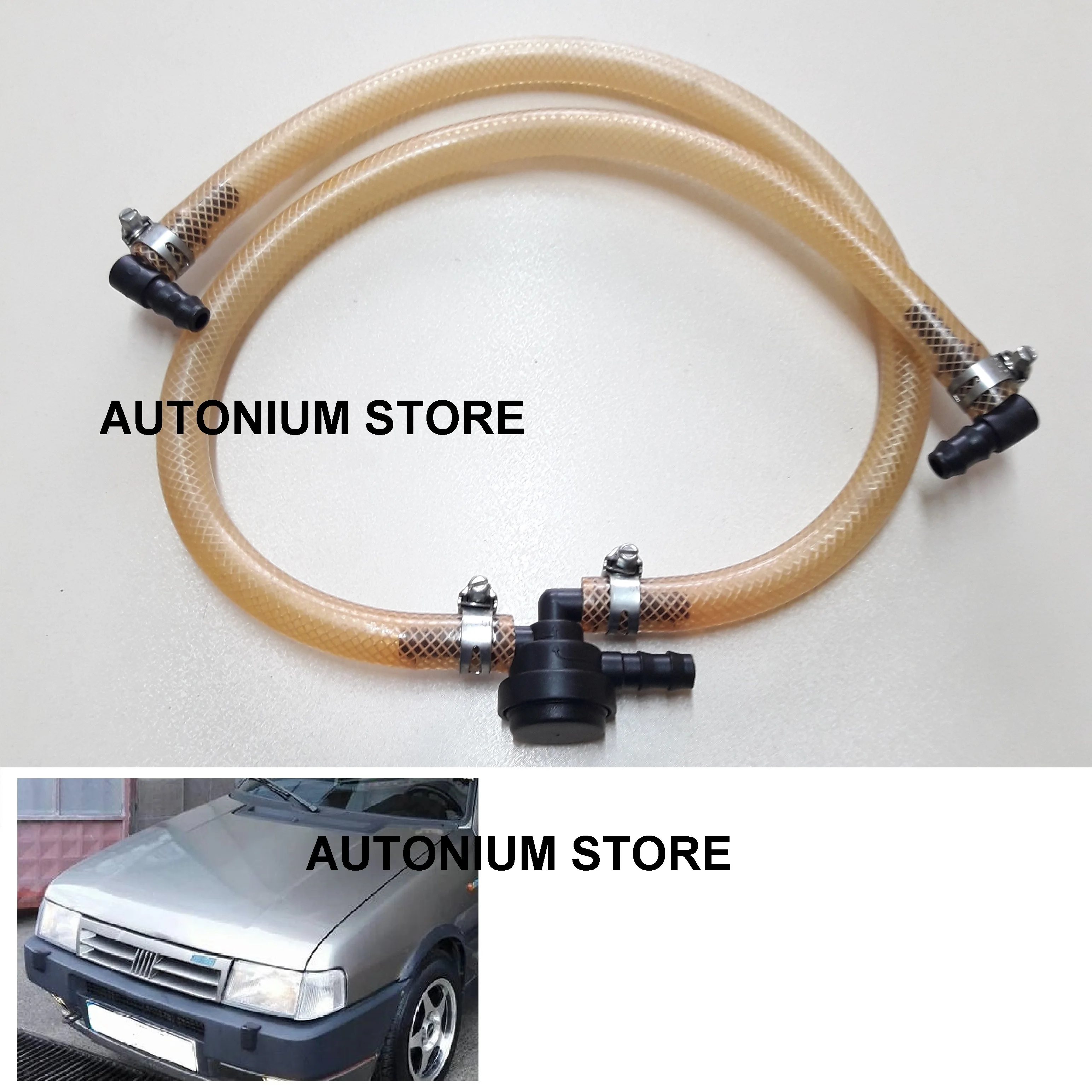 Front Bumper Headlight Headlamp Washer Sprayer Hose for Fiat Uno 7643955