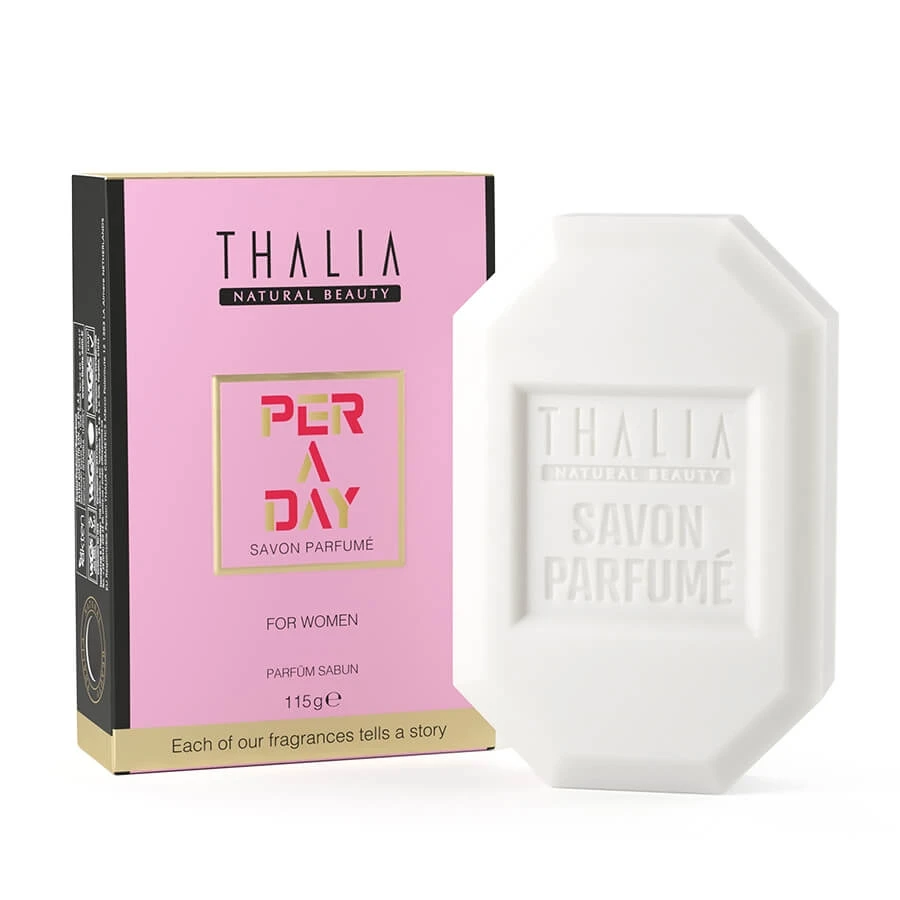 Thalia Per A Day Women Perfume Soap 115 g. Scented Solid Soap . Perfumed Soap.