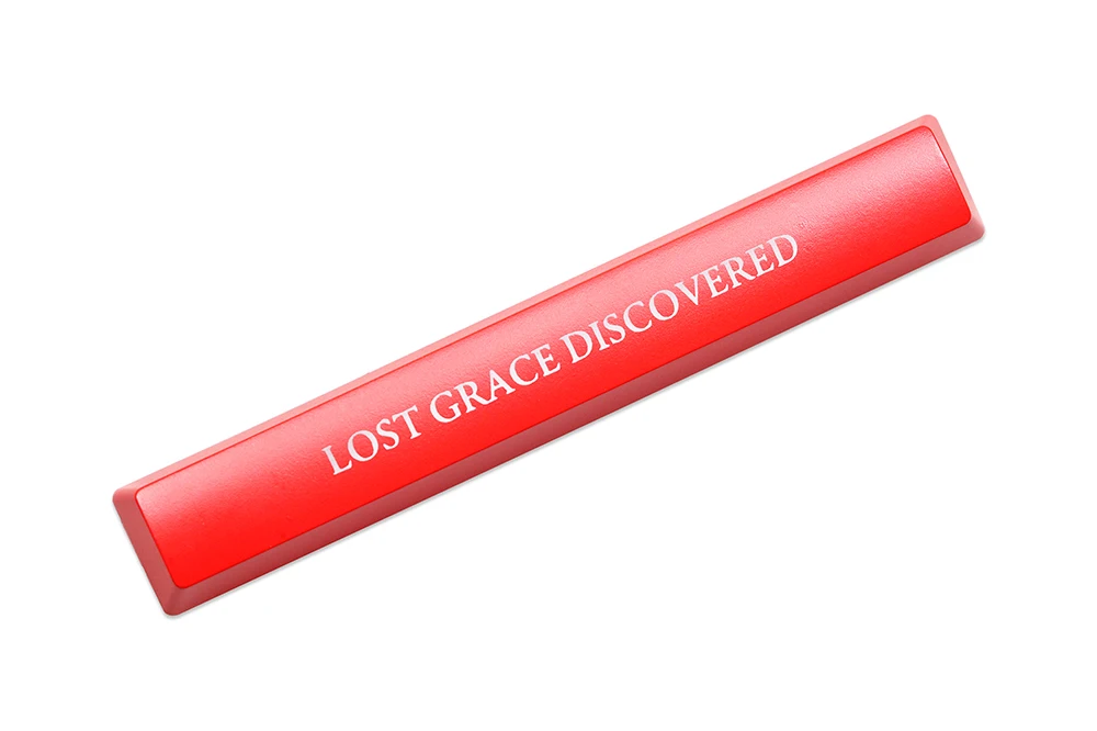 Novelty Shine Through Keycaps Symbols ABS Laser Etched back lit black red ESC Enter Backspace God Slain  Legend Felled view 6
