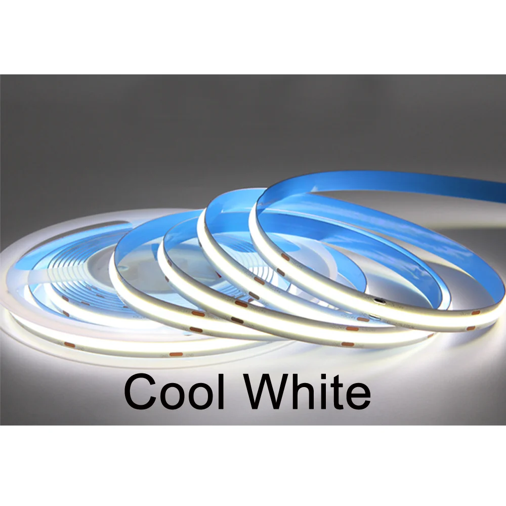 DIY LED U-Home High CRI Ra 90+ DC12V DC24V 8mm 480leds/M Flexible COB LED Streifen Licht Linear Ultra Helle Warme Natur Reines Weiß – Detail 8