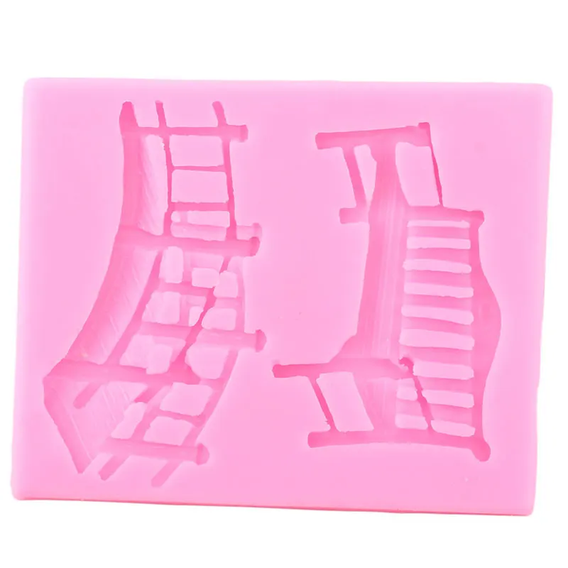 3D Bench Bridge Cake Border Silicone Molds Fondant Cake Decorating Tools DIY Baby Birthday Candy Clay Chocolate Gumpaste Moulds