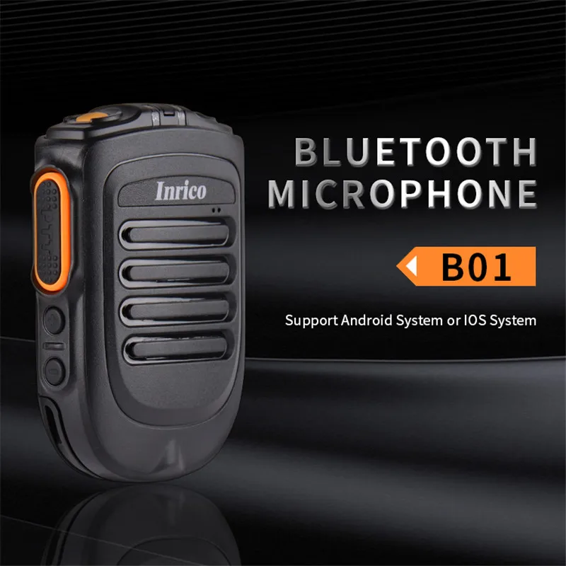 Imagem -02 - Microfone sem Fio Zello Mais Leve Mini Alto-falantes Ptt Android Ios Walkie Talkie Microfones Portáteis Alto-falante Bluetooth Inlina-b02