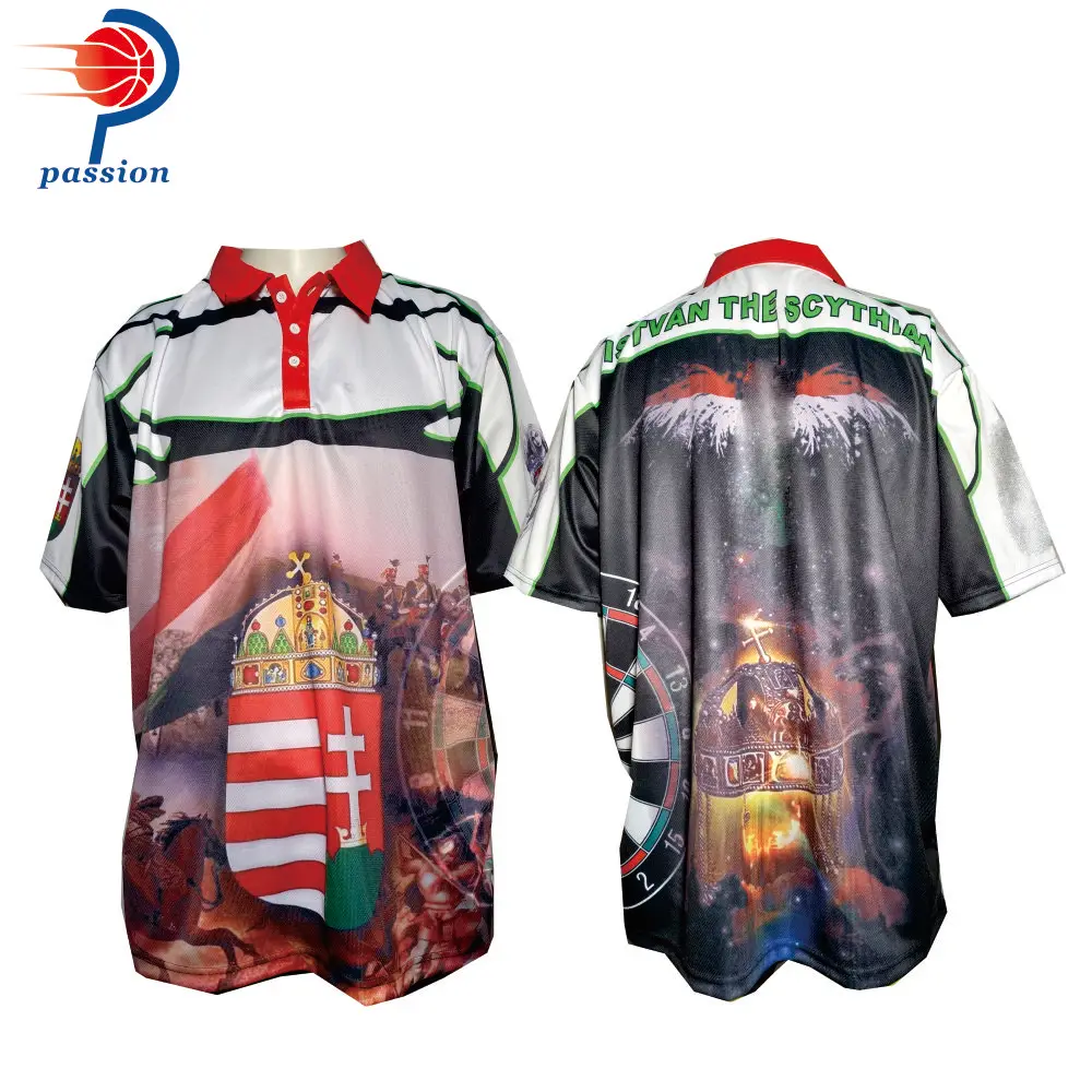 

Custom Professional Men's Darts Shirt High-Quality Breathable Uniform for Dart Players