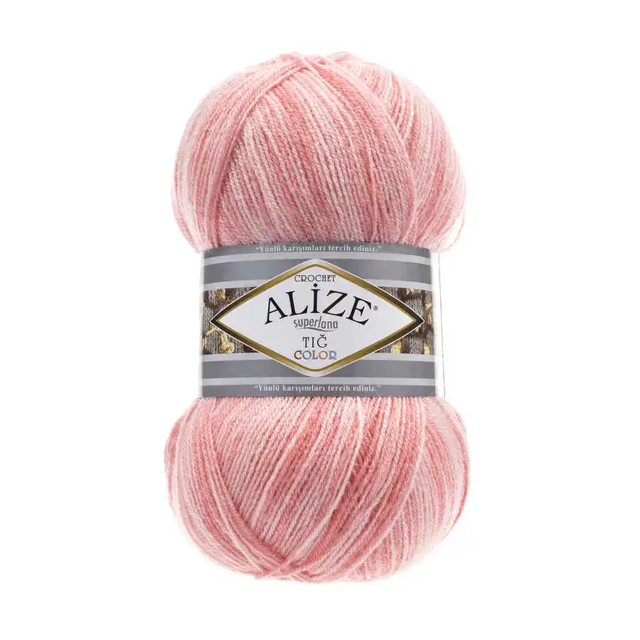 Wool Patterned Knitted Yarn - 16 Options - 570 Meters (100gr) - Alize Superlana Crochet Color - Acrylic - Shawls - Accessories - Scarves - Cardigan